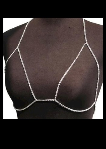 Minimalist Bej Kadın Vücut Zinciri - Görsel 2