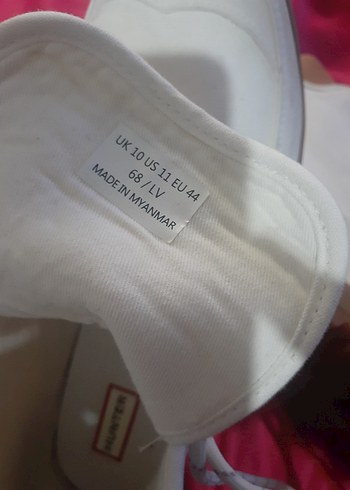 Beyaz Bağcıklı Erkek Kauçuk Bot  HUNTER MARKA - Görsel 6