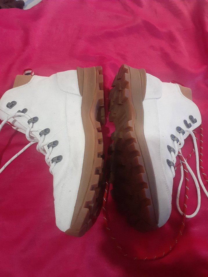 Beyaz Bağcıklı Erkek Kauçuk Bot  HUNTER MARKA - Görsel 4