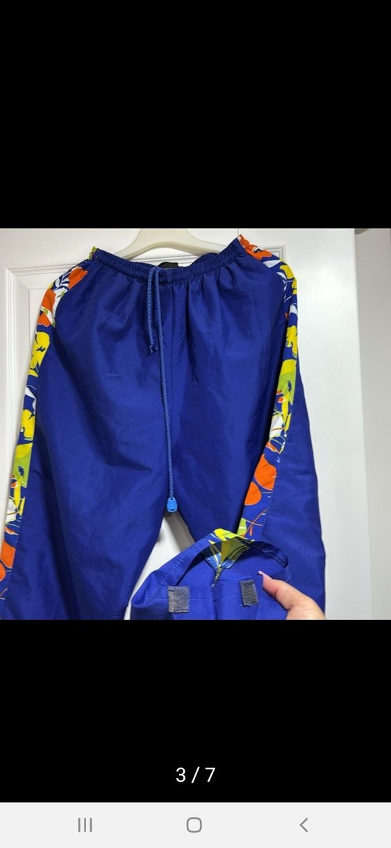 Çiçek Desenli Mavi plaj  kiyafeti - Görsel 3