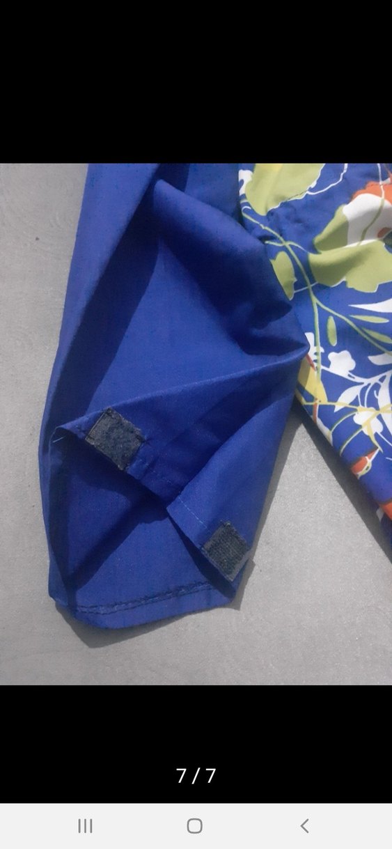 Çiçek Desenli Mavi plaj  kiyafeti - Görsel 5