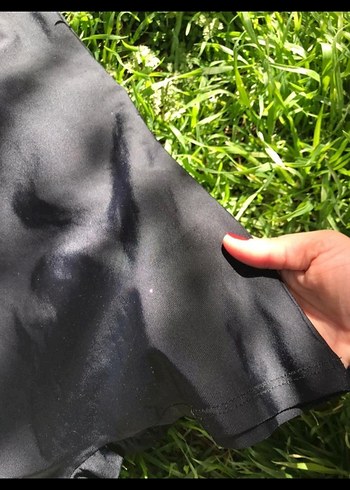 Siyah Drapeli Kısa Kollu mayo - Görsel 3