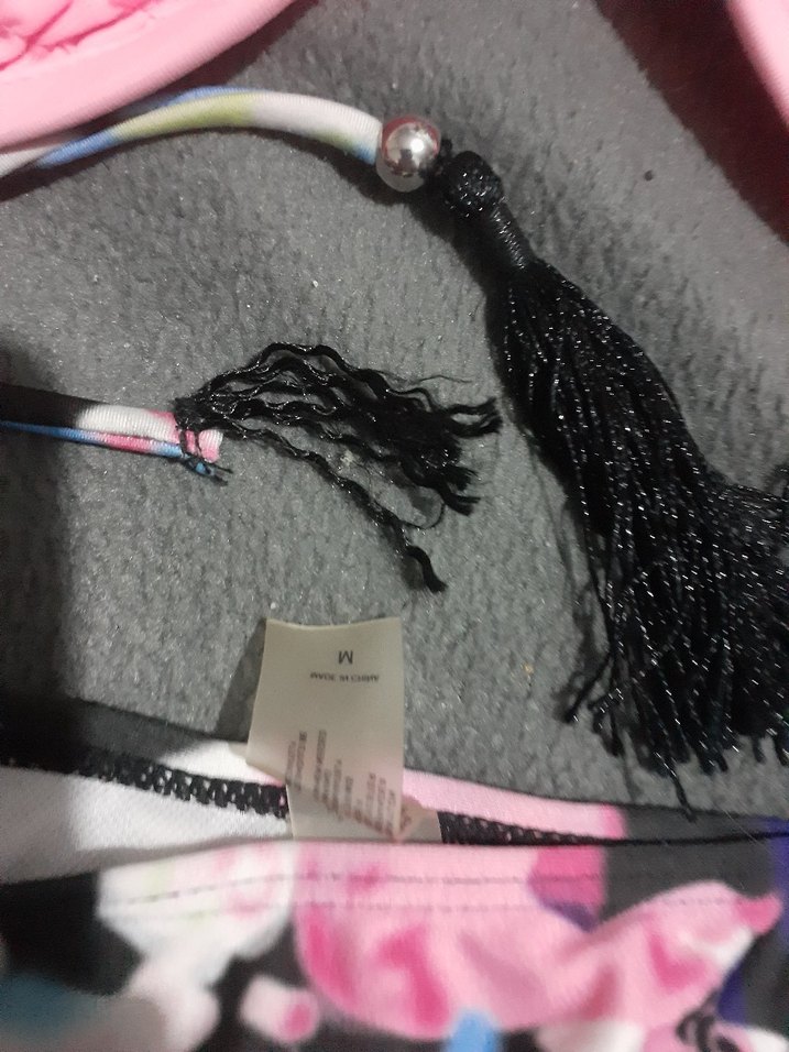 Renkli Tie-Dye Mini Bikini Takımı - Görsel 4