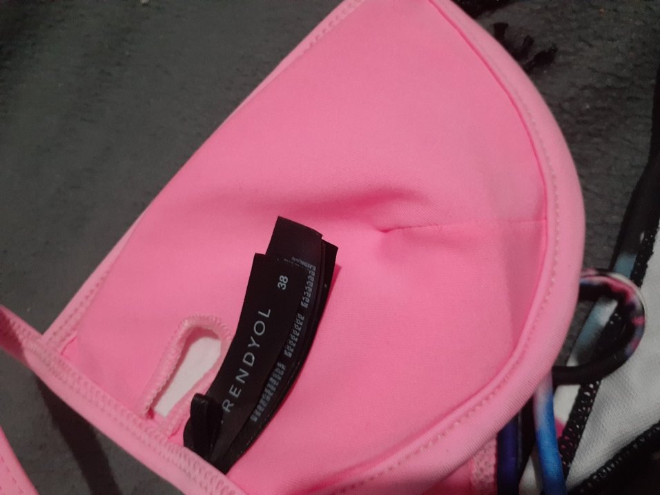 Renkli Tie-Dye Mini Bikini Takımı - Görsel 5