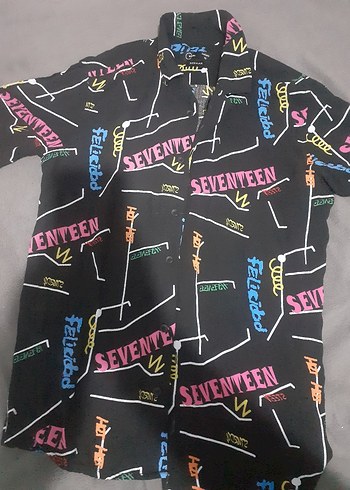 Çok Renkli Baskılı Erkek Kısa Kollu Gömlek - Görsel 3