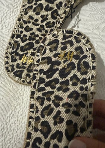 H&M Leopar Desenli Bohem Kadın Terlik