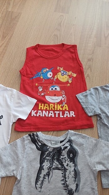 6 Yaş Beden çeşitli Renk 6y LCW 4lü t-shirt set