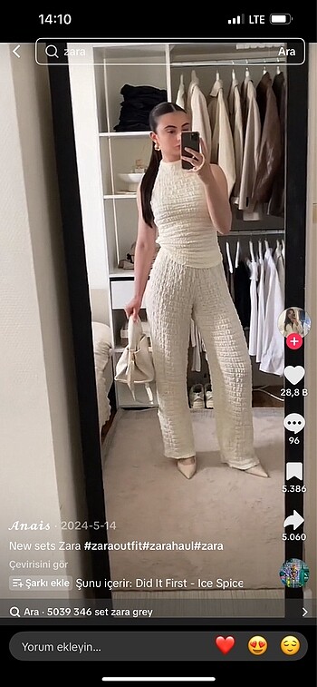 Viral zara takım ????