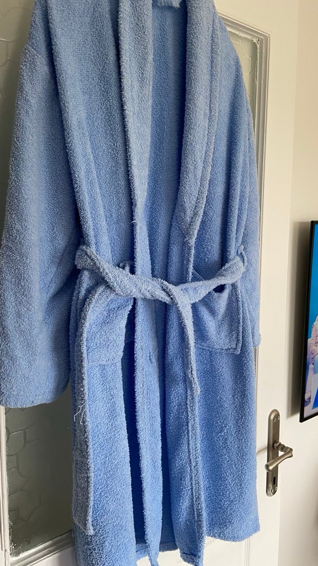 Bohem Tarz Mavi Bornoz - Görsel 2