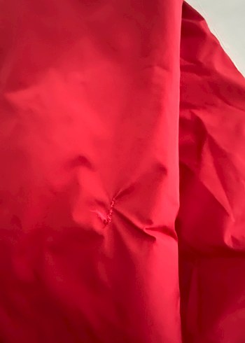 Kırmızı Erkek Uzun Kaban Fermuarlı - Görsel 4