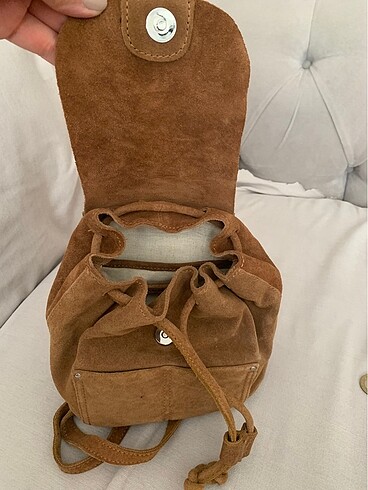 Beden Pullandbear kahverengi nubuk çanta