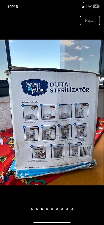 Bebek emzik-biberon dijital sterilizatör makinası - Görsel 3