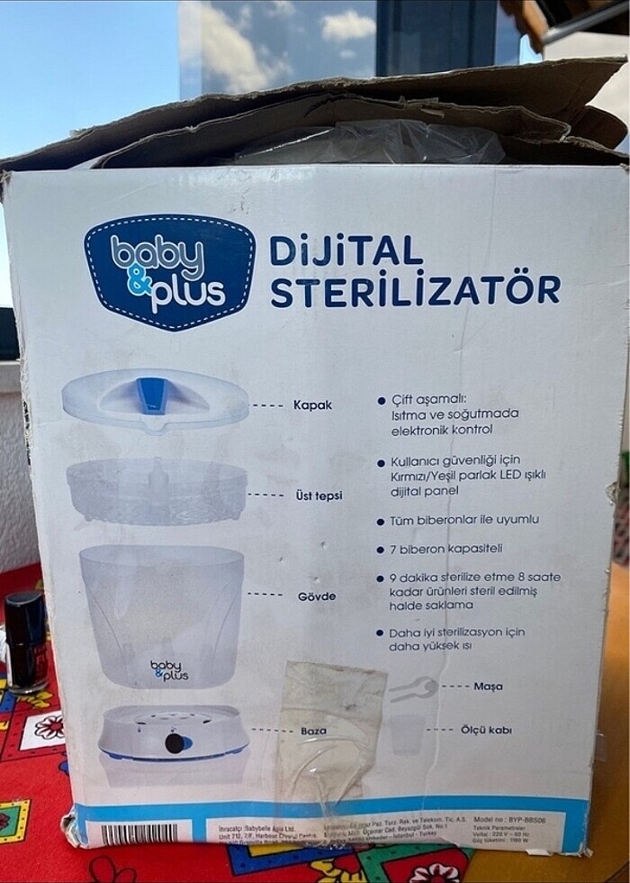 Bebek emzik-biberon dijital sterilizatör makinası - Görsel 2