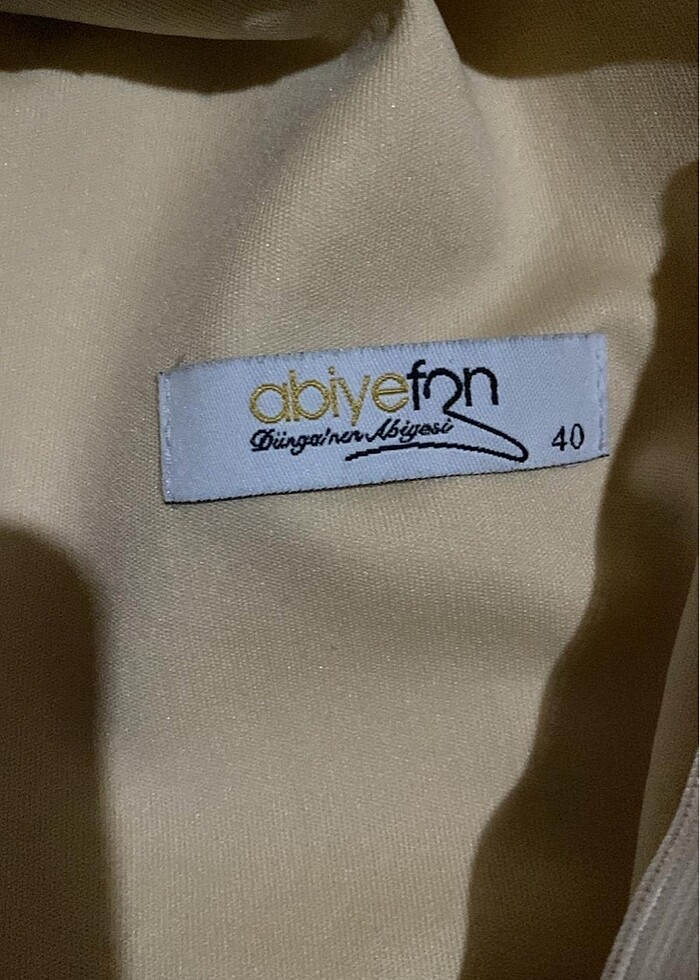 Kruvaze Yaka Pullu Abiye Elbise - Görsel 4