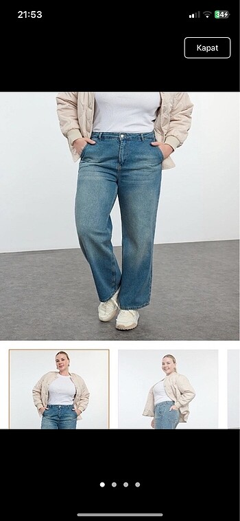 Trendyol curve kot pantolon