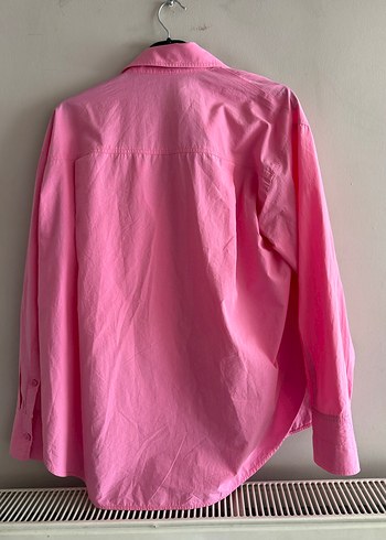 Zara Zara yepyeni pembe oversize gomlek