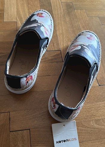 Çiçek Desenli koton kids ayakkabi - Görsel 4