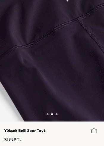 H&M h&m Koyu Mor Kadın Spor Tayt