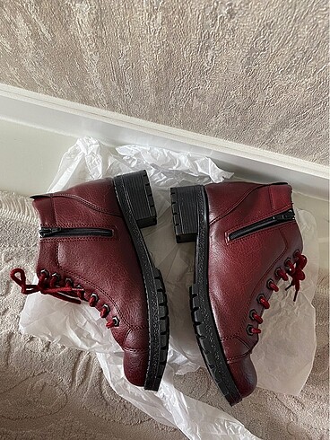 39 Beden Bambi Deri Bordo Bot