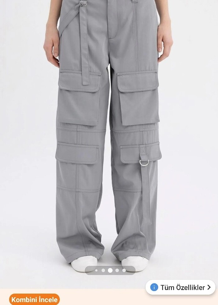 Gri kargo pantolon  - Görsel 2