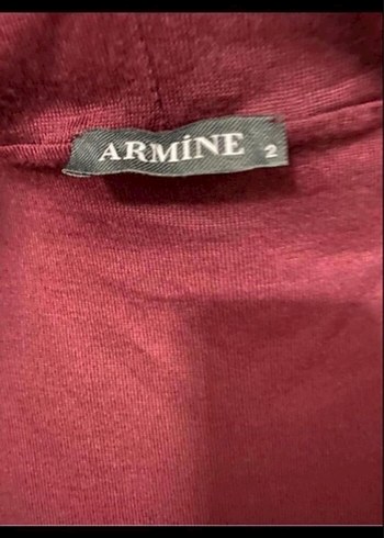 Bordo Uzun Kadın Kaban Siyah Yaka Detaylı - Görsel 8