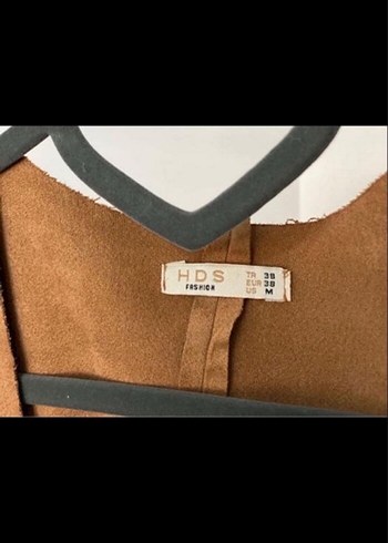 Kemerli Bej Süet Kadın Ceket - Görsel 6