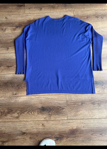 #invee triko Mor Uzun Kollu Salaş Triko Tunik - Görsel 5