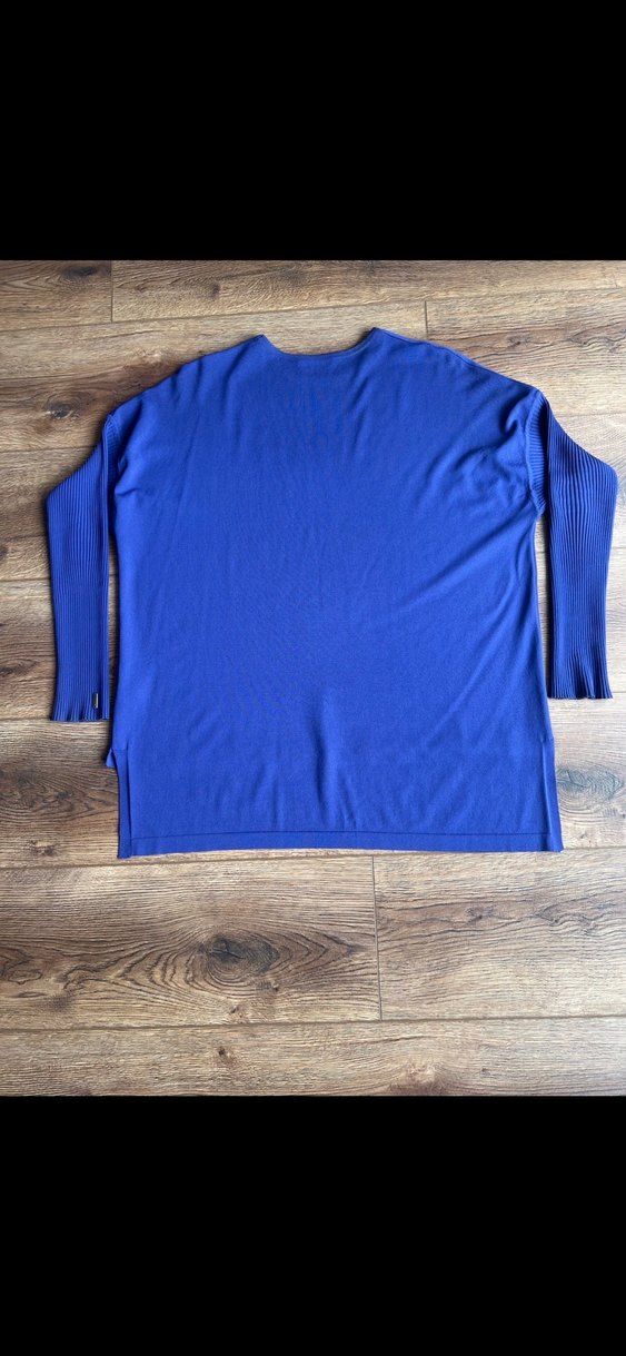 #invee triko Mor Uzun Kollu Salaş Triko Tunik - Görsel 2