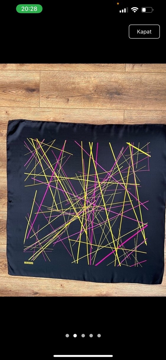 Armine siyah eşarp - Görsel 2