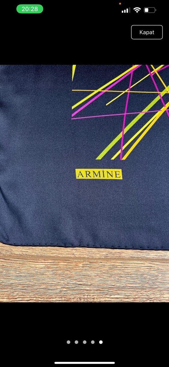 Armine siyah eşarp - Görsel 5