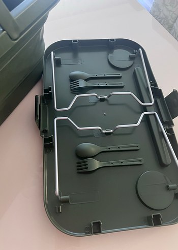 Katlanabilir Haki Taşıma Kutusu #piknik sepeti - Görsel 2