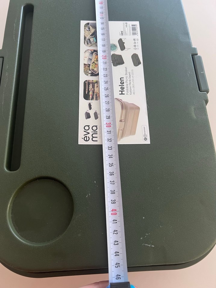 Katlanabilir Haki Taşıma Kutusu #piknik sepeti - Görsel 5