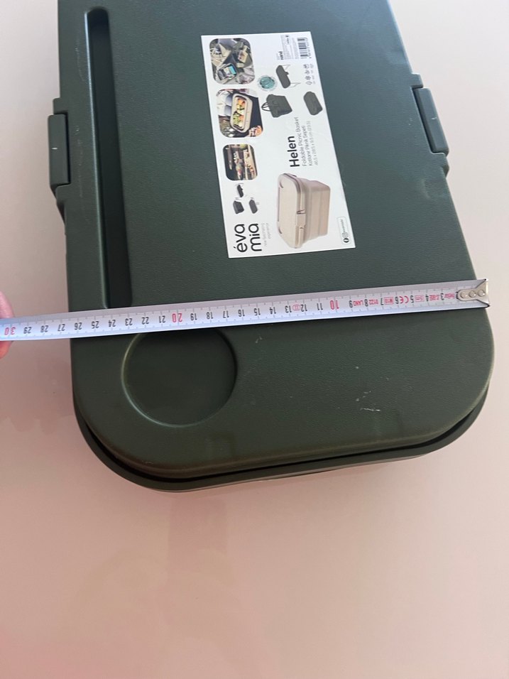 Katlanabilir Haki Taşıma Kutusu #piknik sepeti - Görsel 3