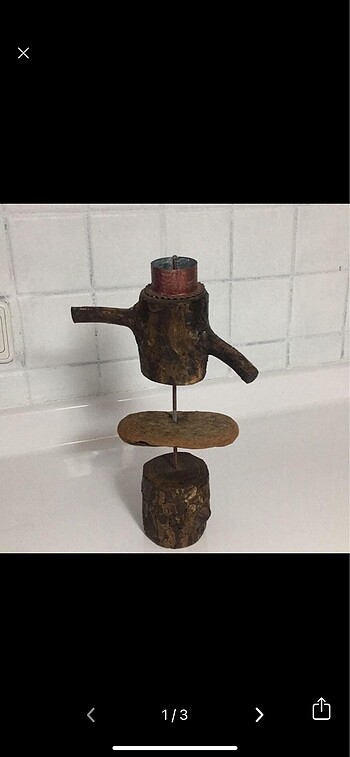 Özel tasarım ahşap mumluk