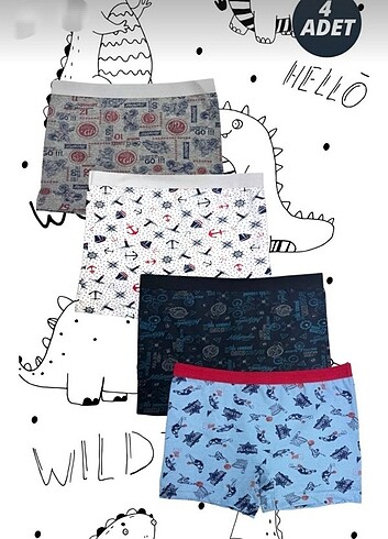 Baby&Kids Çocuk boxer 4'lü