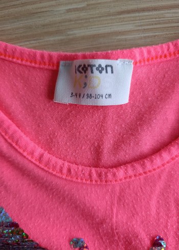 Kız Çocuk Pullu Kelebek Desenli Pembe Atlet - Görsel 2