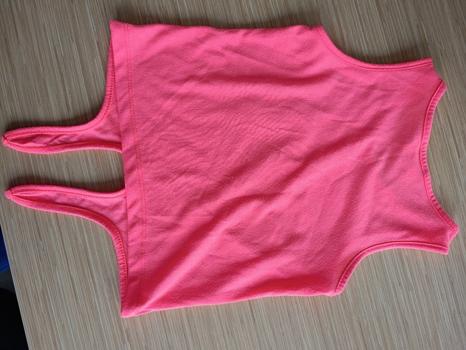 Kız Çocuk Pullu Kelebek Desenli Pembe Atlet - Görsel 3