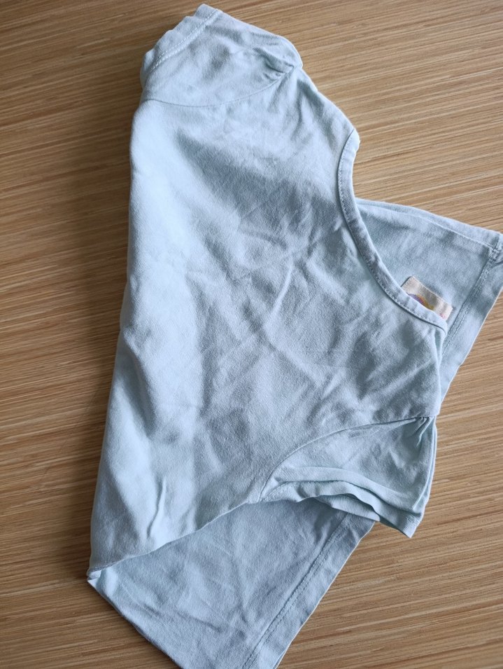 Kız Çocuk Beyaz Kısa Kollu Tişört - Görsel 3