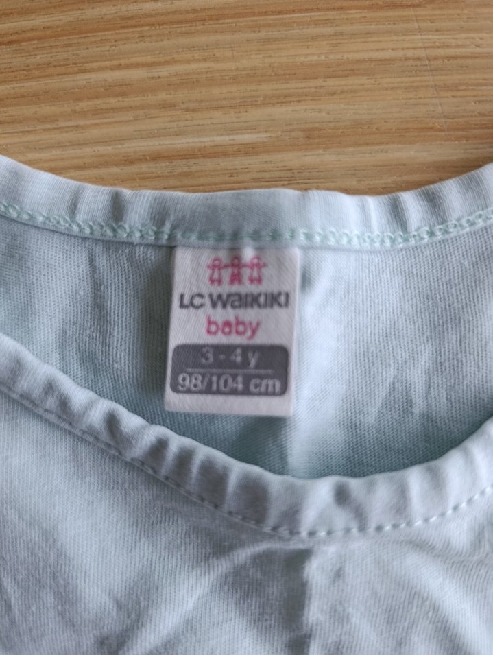 Kız Çocuk Beyaz Kısa Kollu Tişört - Görsel 2