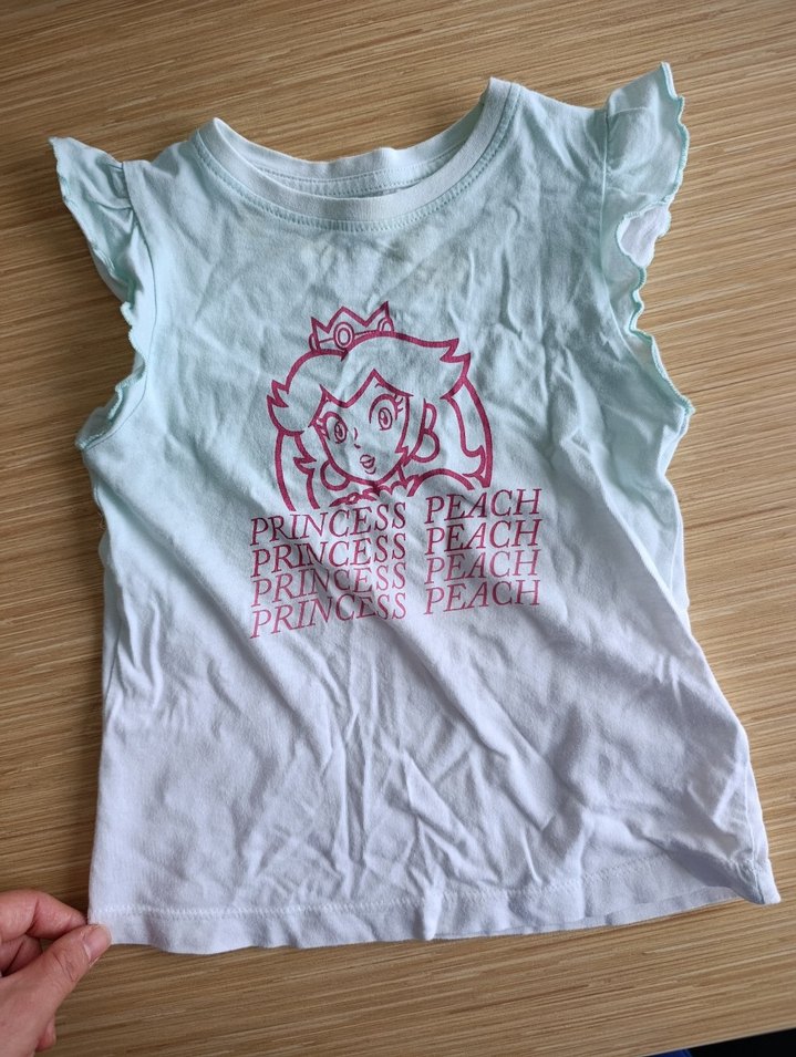 Kolsuz Baskılı Turkuaz Kız Çocuk Tişörtü - Görsel 2