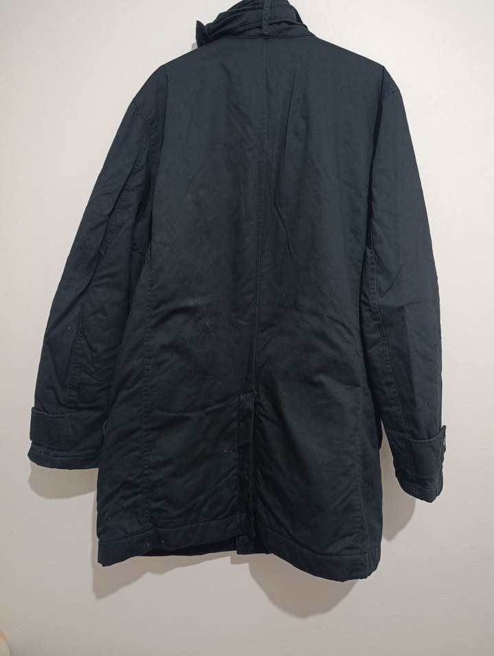 Siyah Düğmeli Erkek Midi Ceket - Görsel 5