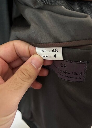 48 Beden gri Renk ERKEK TAKIM ELBİSE