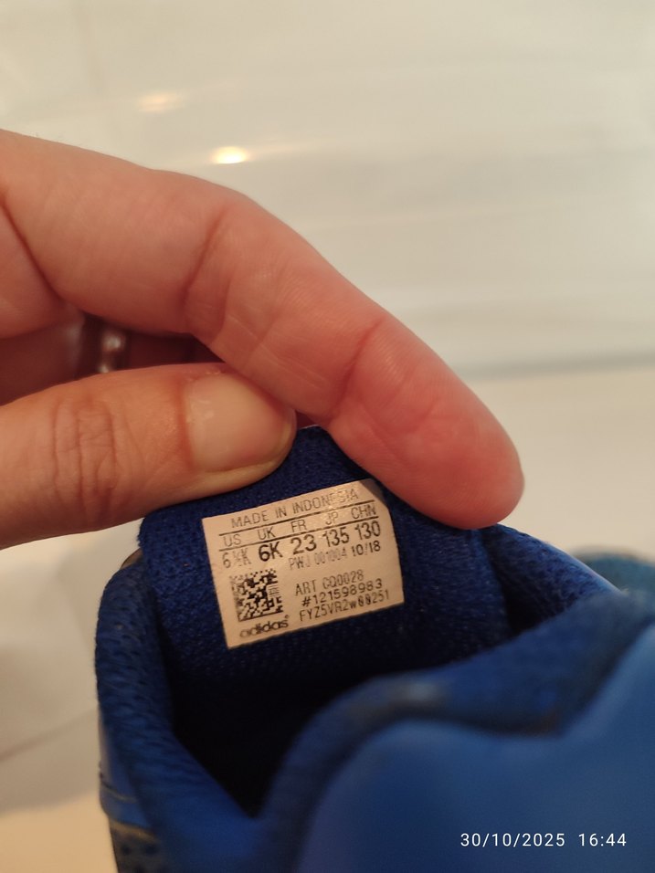 Erkek Çocuk Mavi Spor Ayakkabı Velcro - Görsel 4