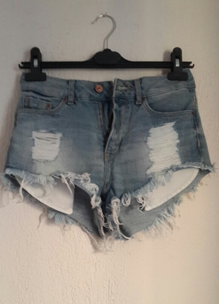 H&M YUKSEK BEL JEAN SORT