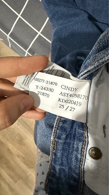 27 Beden mavi Renk CINDY Mom Jeans Yüksek Bel