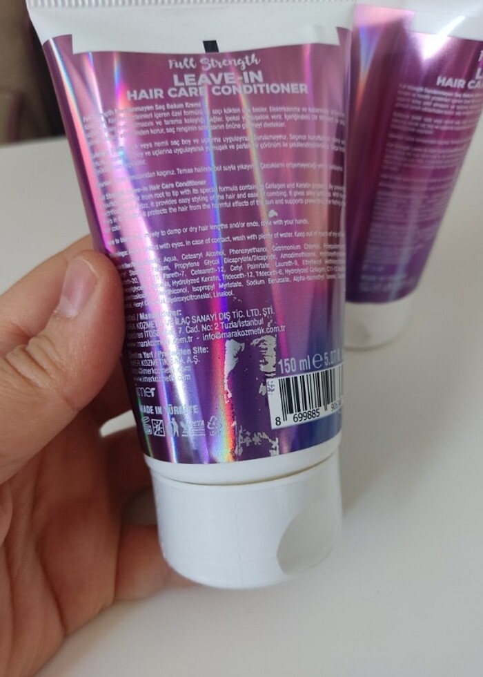 Wemara collagen keratin 150 ml durulanmayan saç bakım kremi - Görsel 2