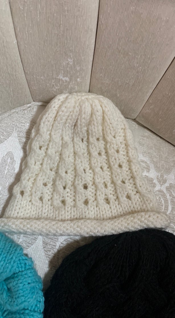 Örgü Kadın Bere - Bohem Stil - Görsel 3