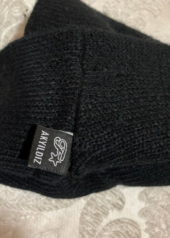 Siyah Örgü Kadın Bere - Görsel 4