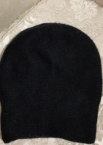 Siyah Örgü Kadın Bere - Görsel 3