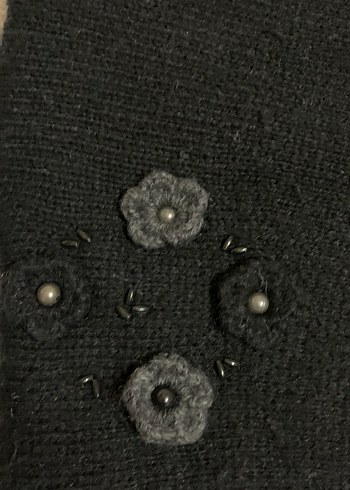 Siyah Örgü Kadın Bere - Görsel 2